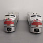 Lionel 6-8054 O Burlington F-3 AA Chrome Diesel Locomotives #8054/#8055 EX