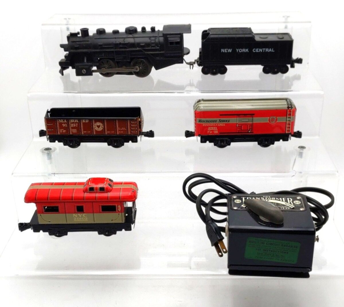 Marx Vintage O 0-4-0 Steam Locomotive Freight Train Set