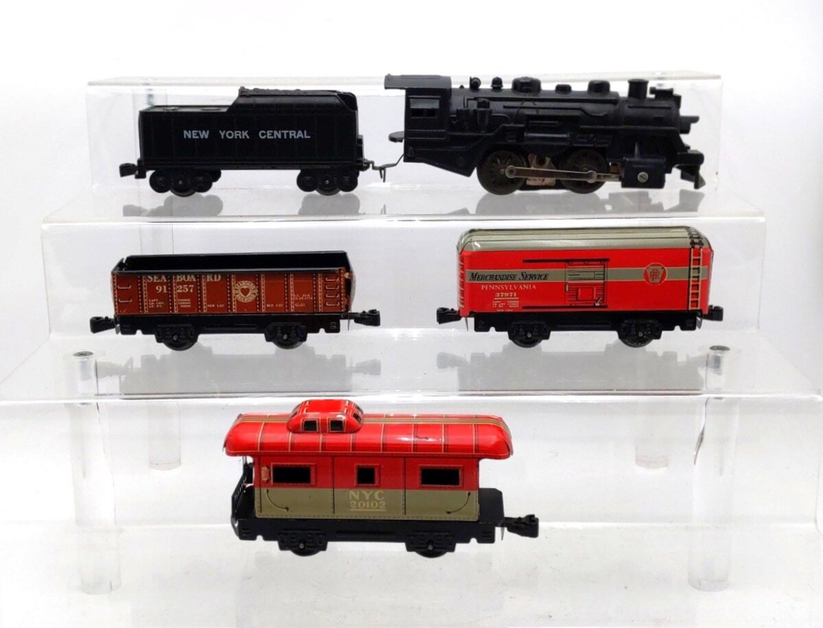 Marx Vintage O 0-4-0 Steam Locomotive Freight Train Set