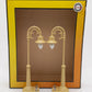MTH 1056 O Scale Cream Diecast Street Lamp Set #58 EX/Box