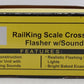 MTH 30-11014 O Scale RailKing Crossing Flasher W/Sound Operating (Set of 2) LN/Box