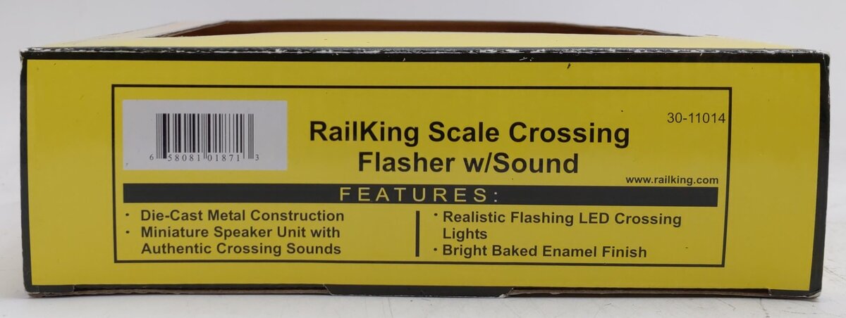 MTH 30-11014 O Scale RailKing Crossing Flasher W/Sound Operating (Set of 2) LN/Box