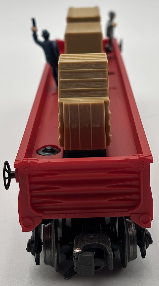 Lionel 6-9307 O Gauge Erie Animated Cop & Hobo Gondola #9307 EX/Box