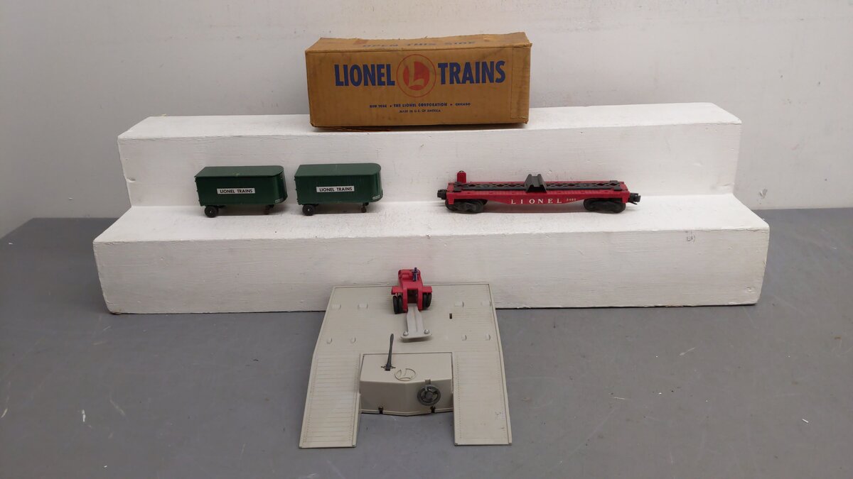 Lionel 460 Vintage O Piggyback Loader Set EX/Box