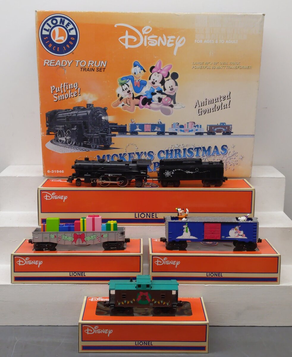 Lionel 6-31946 Disney Animated Christmas O Gauge Steam Train Set LN/Box