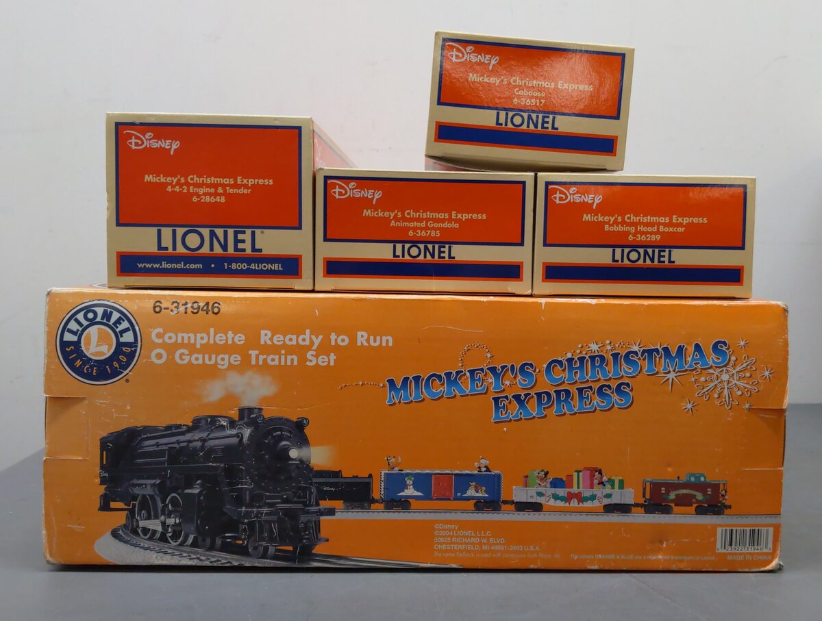 Lionel 6-31946 Disney Animated Christmas O Gauge Steam Train Set LN/Box
