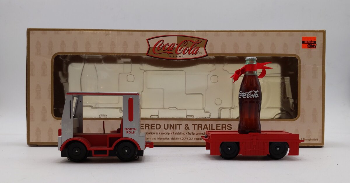 K-Line K2628-11A Coca Cola North Pole Speeder w/Trailer VG/Box