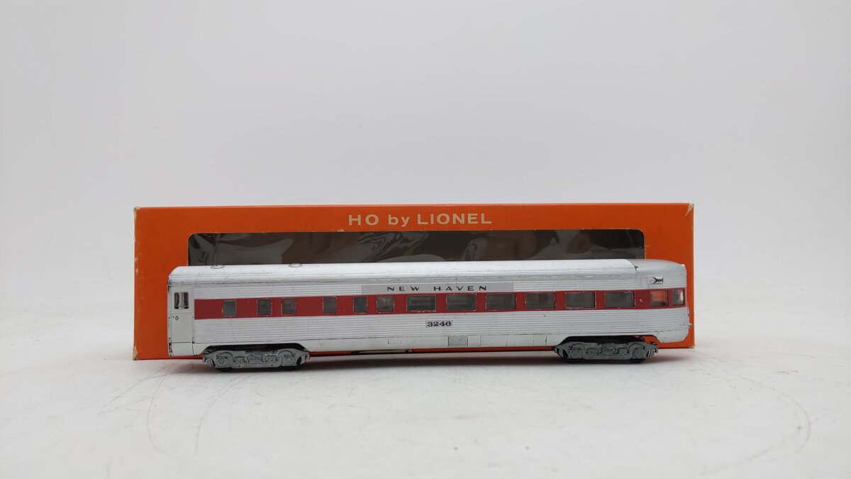 Lionel 0703 HO New Haven Observation Car - Non-Illuminated EX/Box