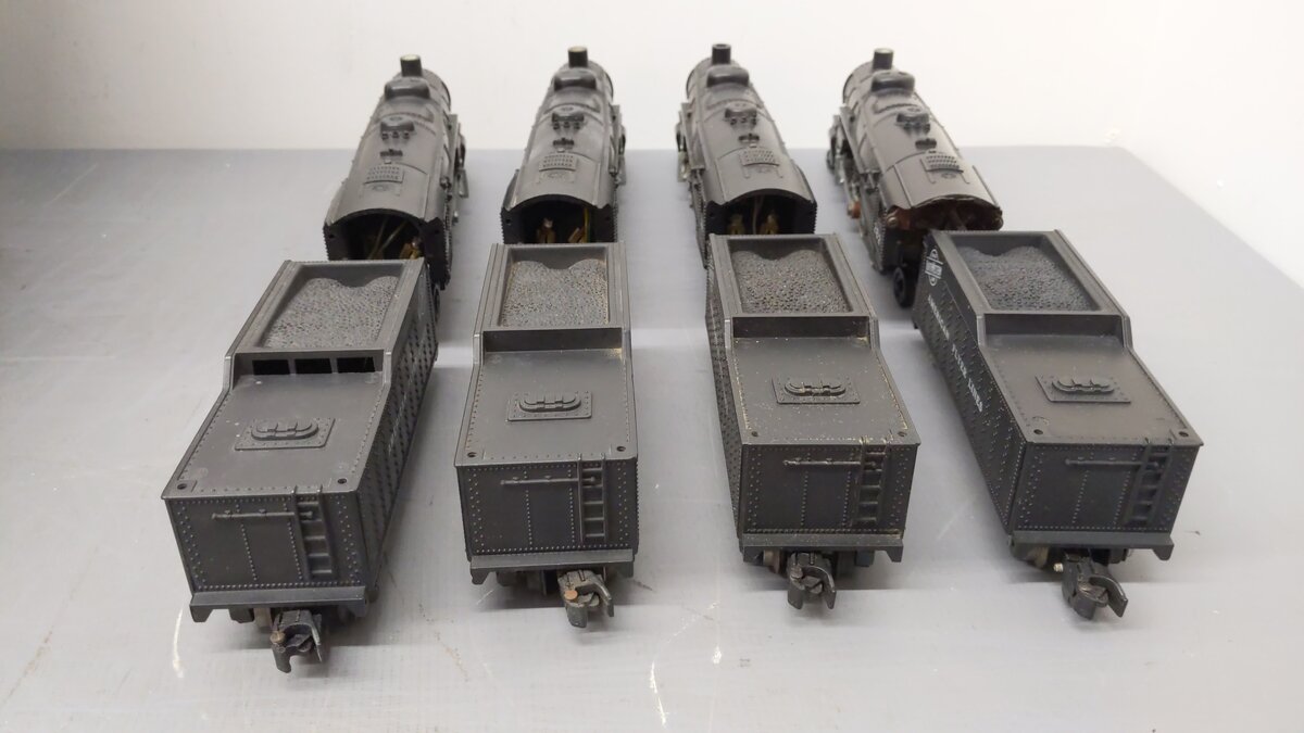 American Flyer S Assorted Locomotive and Tender 282, 283, 287 [4] VG