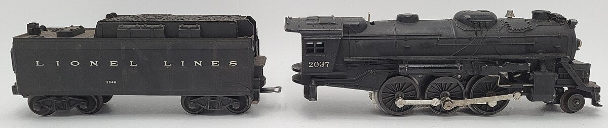 Lionel 2037 Vintage O 2-6-4 Die-Cast Steam Locomotive w/ 234W Tender EX