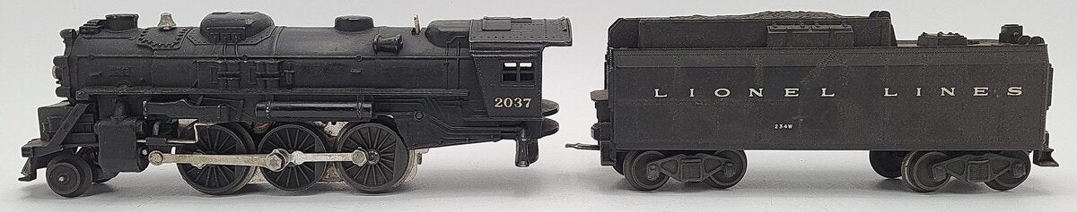 Lionel 2037 Vintage O 2-6-4 Die-Cast Steam Locomotive w/ 234W Tender EX