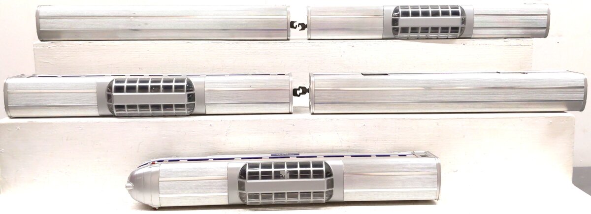 MTH 20-6508 O Gauge Amtrak 70' Aluminum Passenger Car Set (Set of 5) VG/Box