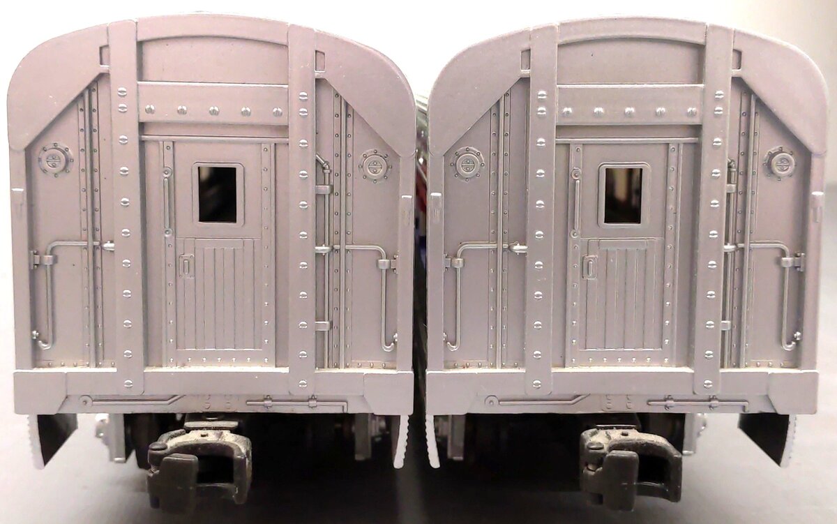 MTH 20-6508 O Gauge Amtrak Premier 70' Aluminum Sleeper/Diner Car Set EX/Box