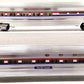 MTH 20-6508 O Gauge Amtrak Premier 70' Aluminum Sleeper/Diner Car Set EX/Box