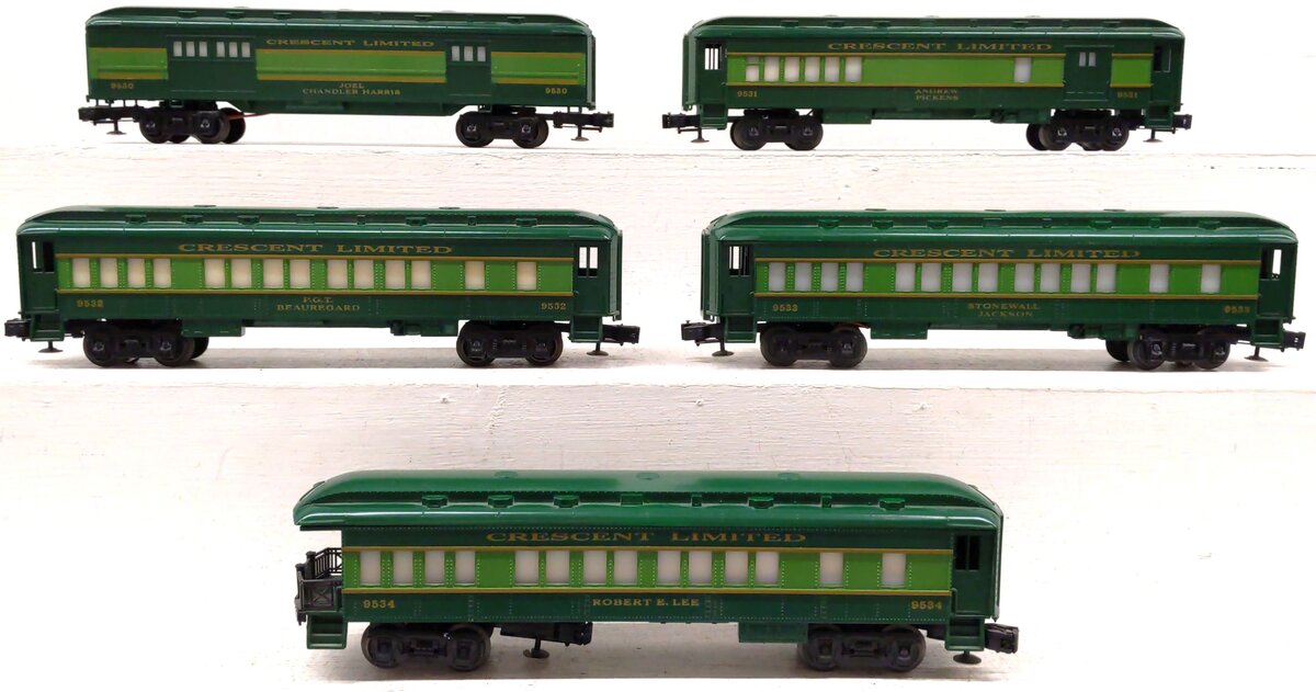 Lionel 6-9530-34 O Gauge Southern Crescent Passenger 5-Car Set EX/Box
