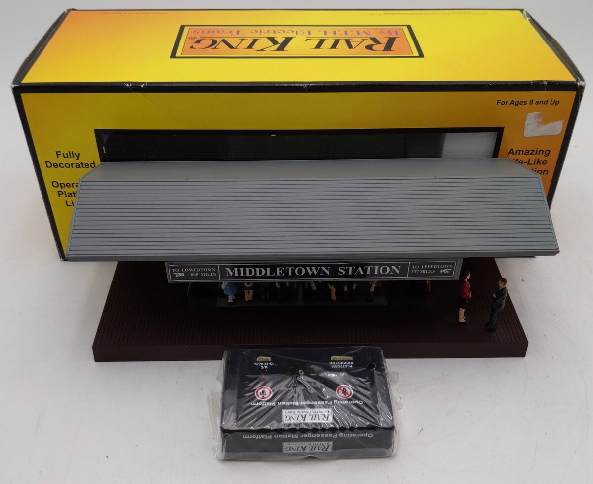 MTH 30-9107 O Middletown Operating Station Platform w/Gray Roof VG/Box