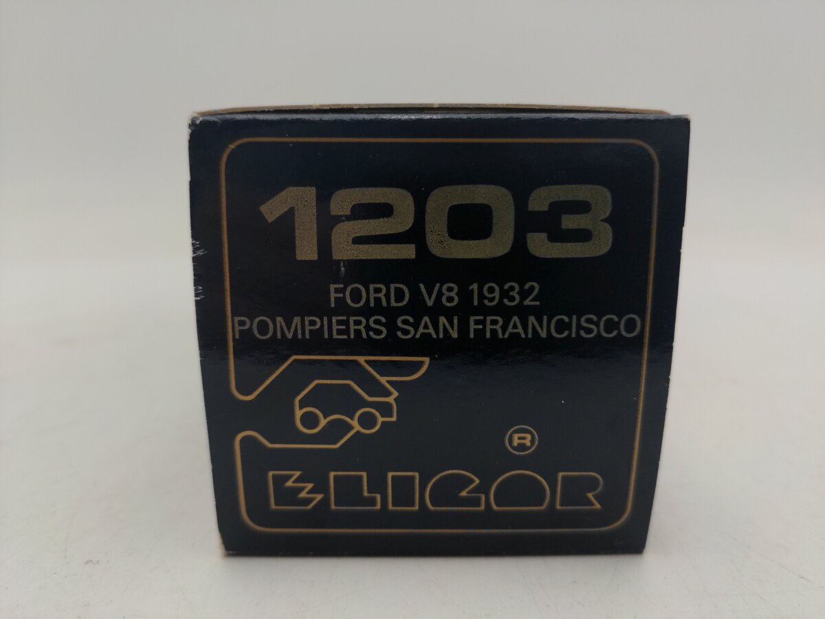 Eligor 1203 1:43 Scale Ford V8 1932 San Francisco Fire Department Car #7 EX/Box