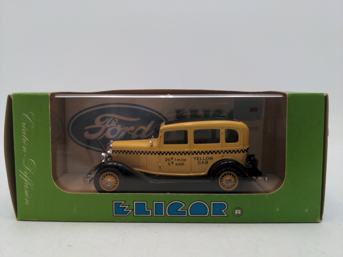 Eligor 1224 1:43 Scale Diecast Yellow Taxi Cab LN/Box