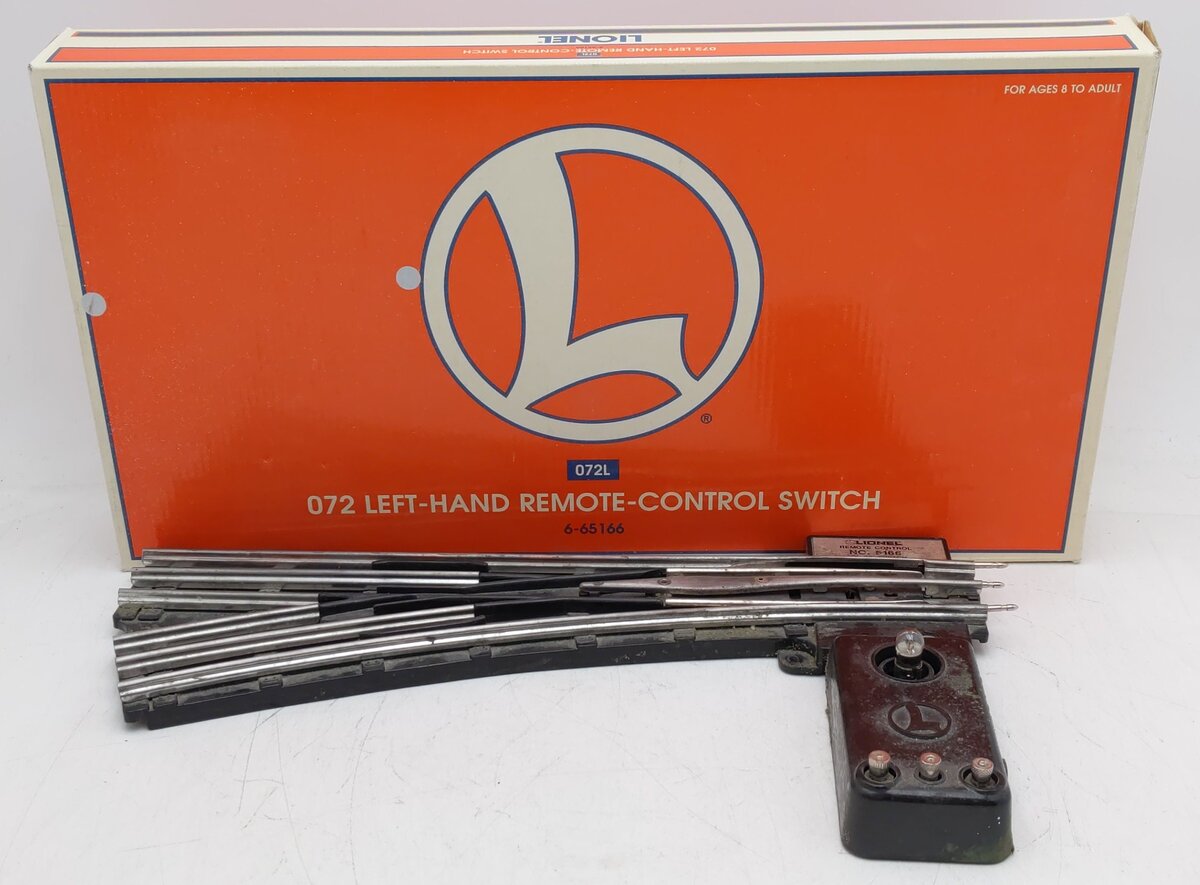 Lionel 6-65166 O-72 Left Hand Remote Switch VG/Box