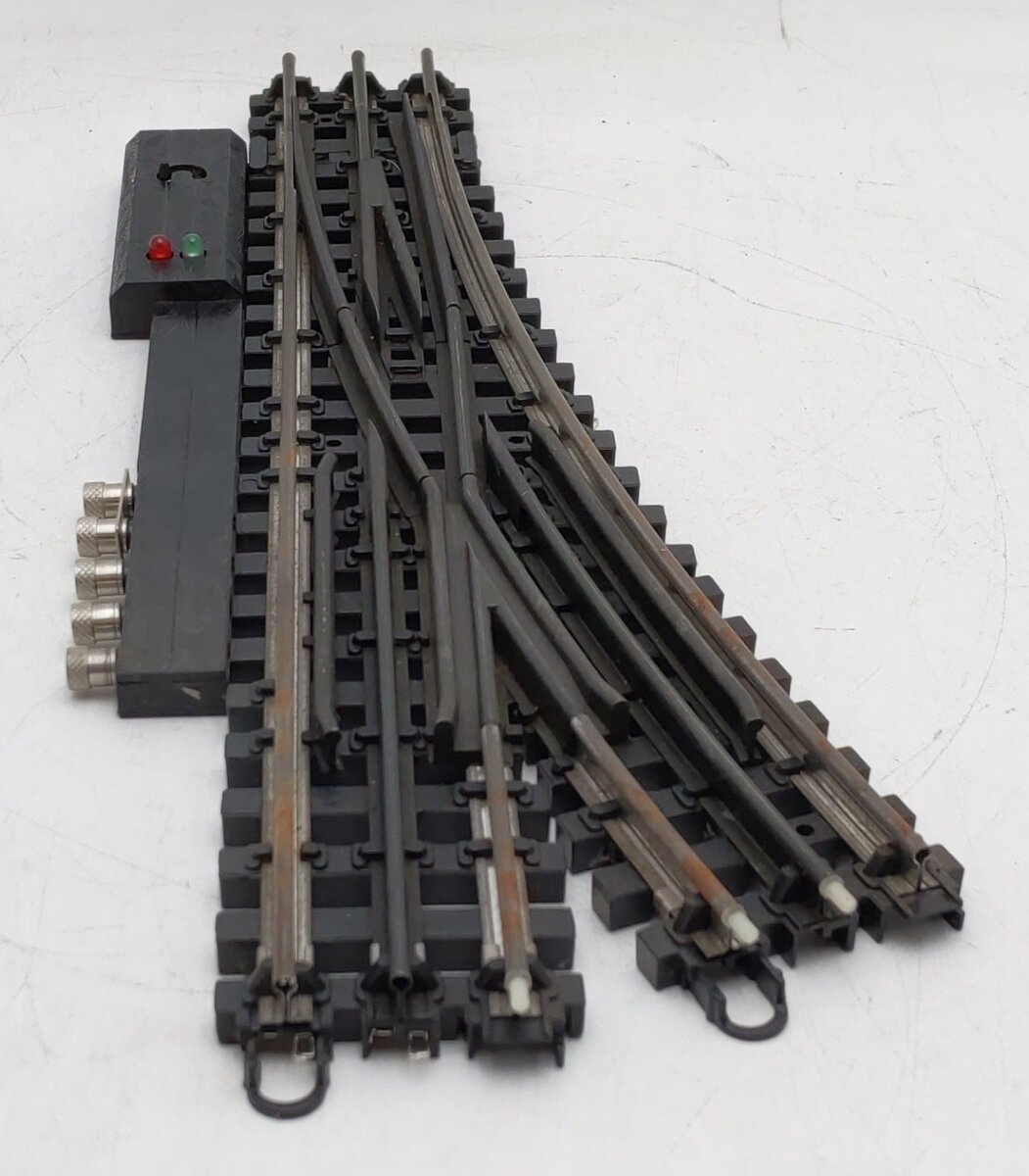 K-Line K-0775 O SuperSnap 72" Left Hand Remote Control Switch Turnout VG/Box