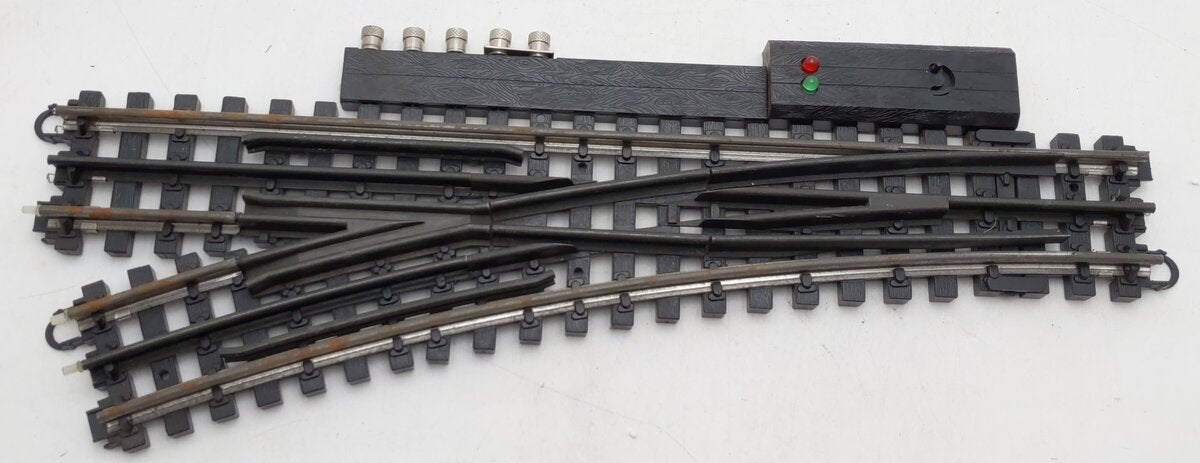 K-Line K-0775 O SuperSnap 72" Left Hand Remote Control Switch Turnout VG/Box
