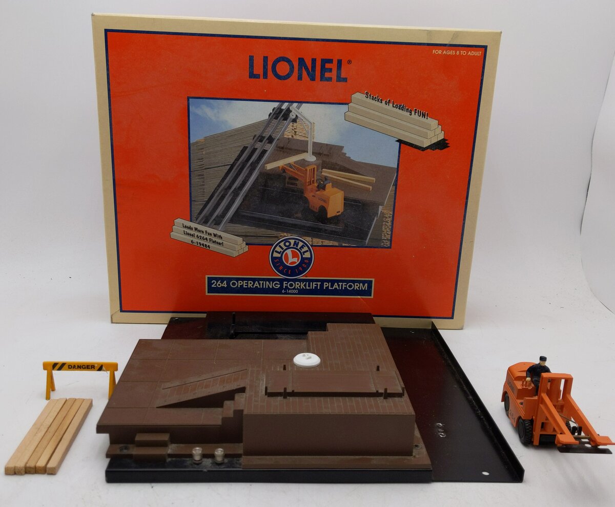 Lionel 6-14000 O Gauge 264 Operating Forklift Platform LN/Box