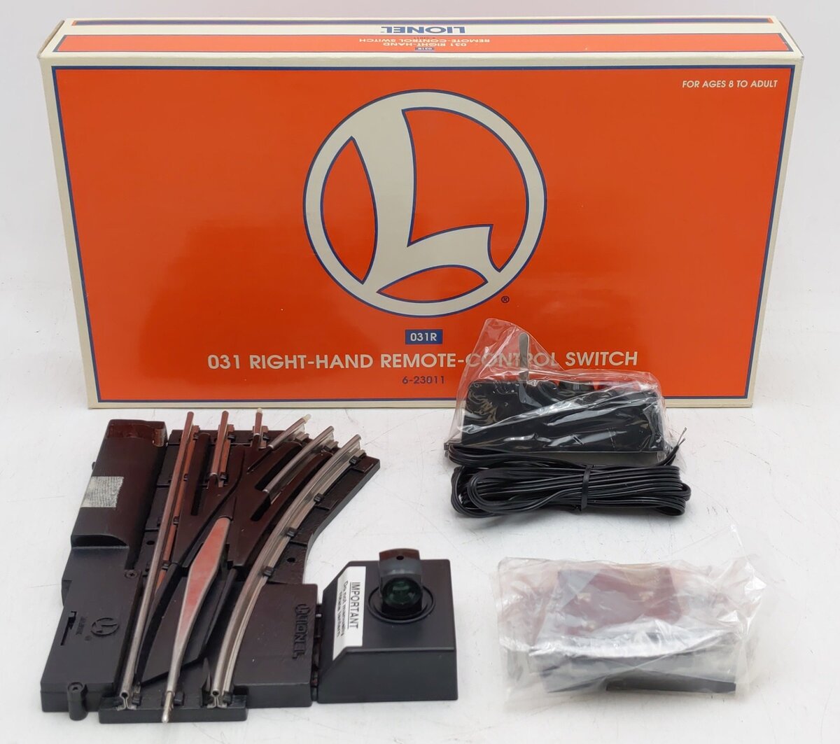 Lionel 6-23011 O O31 Right Hand Remote Control Switch Turnout EX/Box