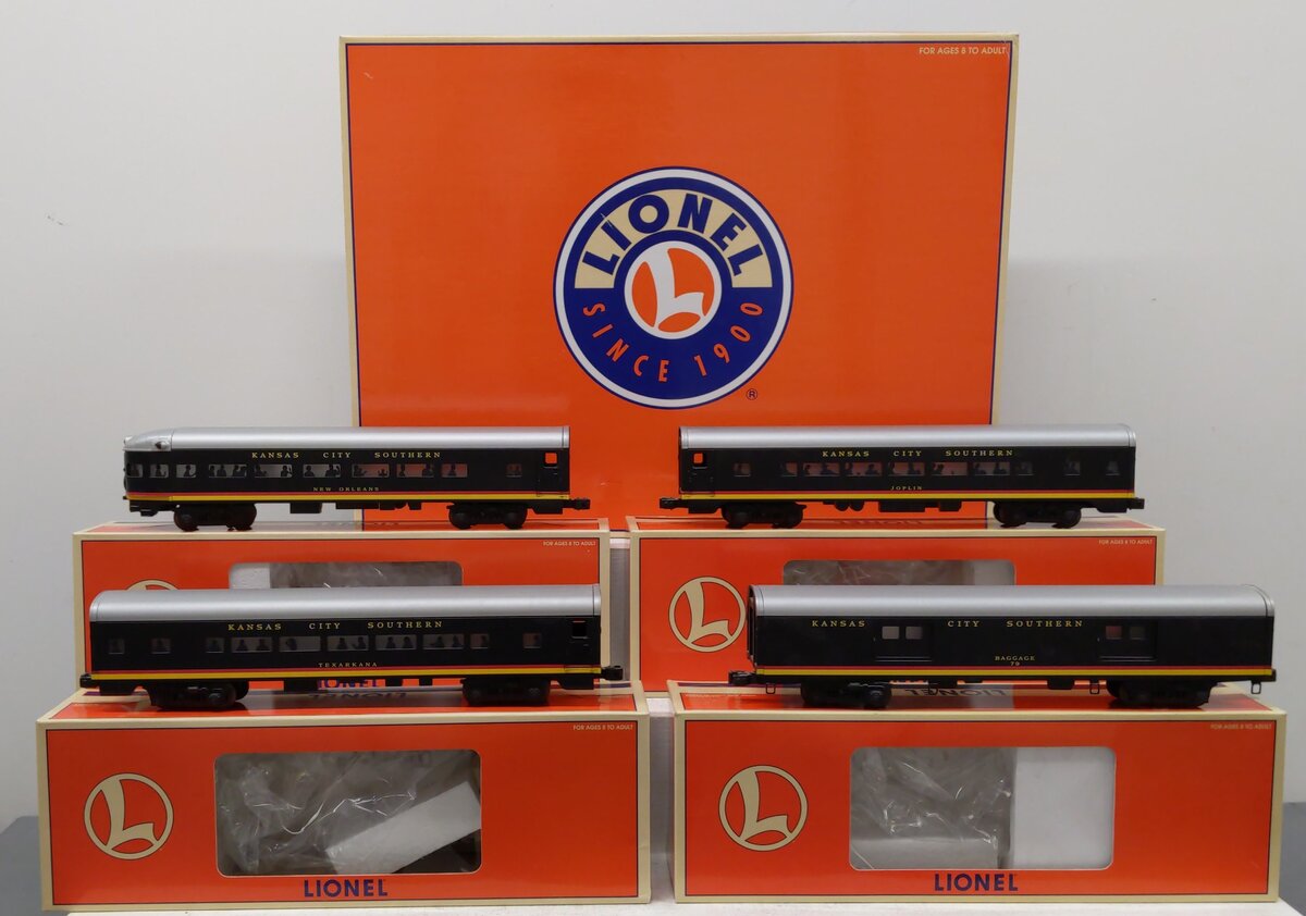 Lionel 6-19194 O Gauge KCS Aluminum 4-Car Passenger Set LN/Box