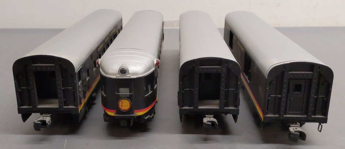 Lionel 6-19194 O Gauge KCS Aluminum 4-Car Passenger Set LN/Box