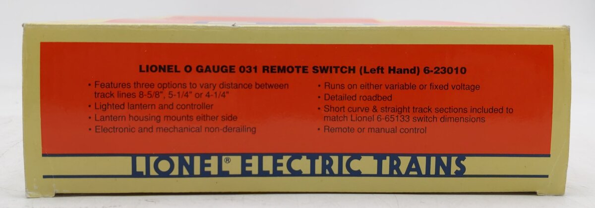 Lionel 6-23010 O-31 Left Hand Remote Control Switch Turnout EX/Box