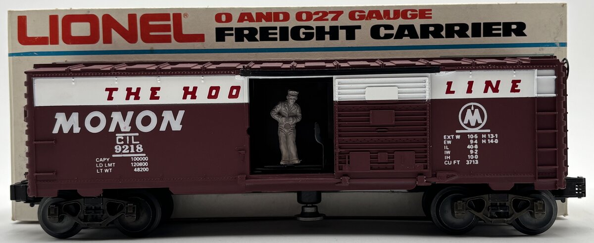Lionel 6-9218 O Gauge Monon Mail Operating Boxcar EX/Box