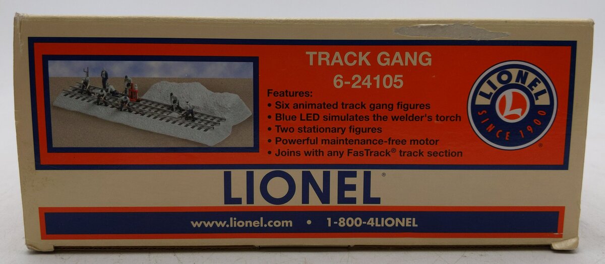 Lionel 6-24105 O Operating Track Gang with Blue LED EX/Box