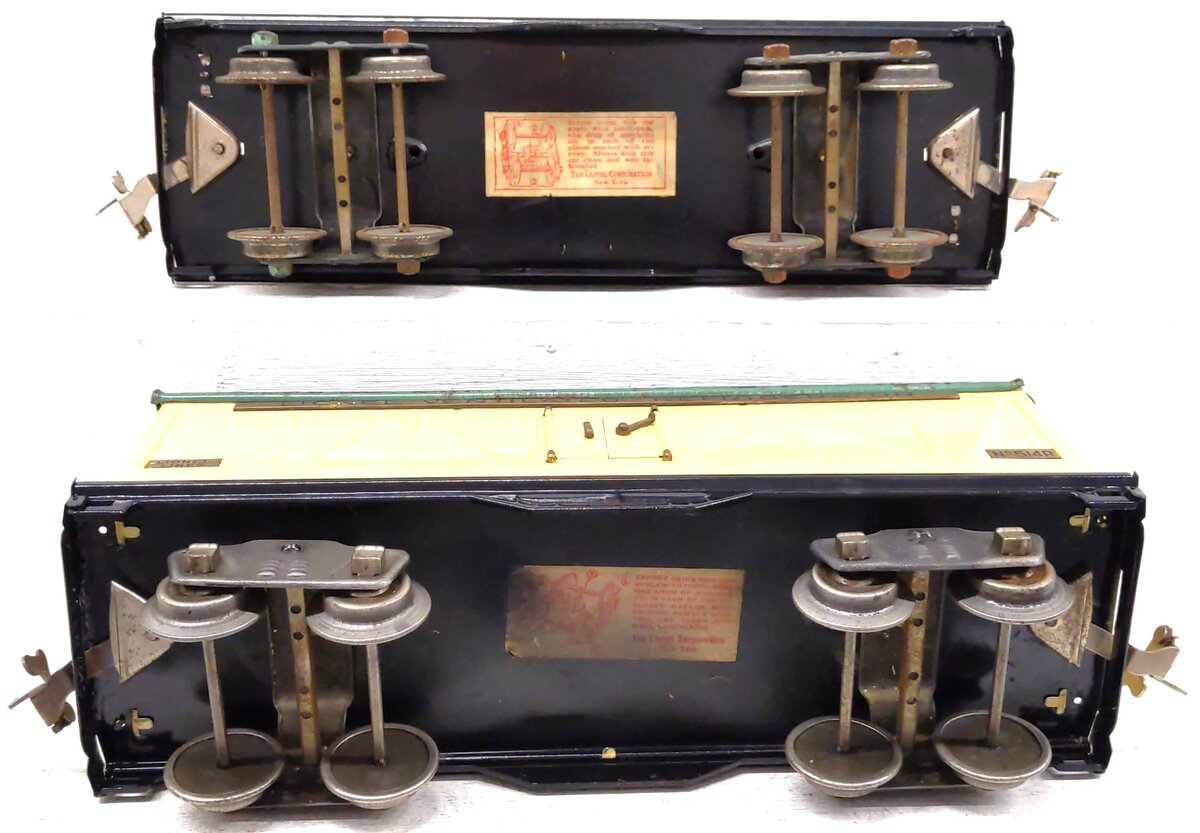 Lionel Assorted Std. Gauge Tinplate Freight Cars: 515, 514R [2] VG