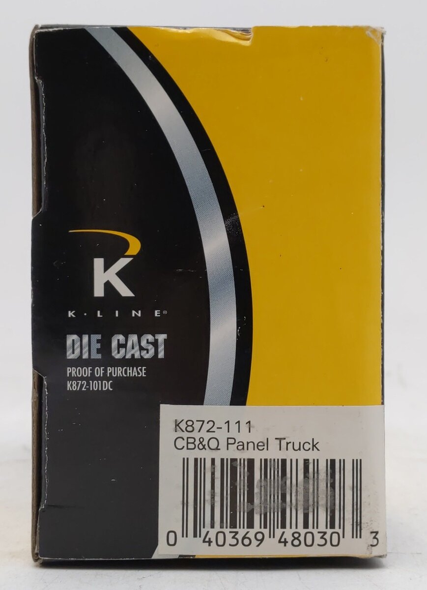 K-Line K872-111 CB&Q Panel Truck EX/Box