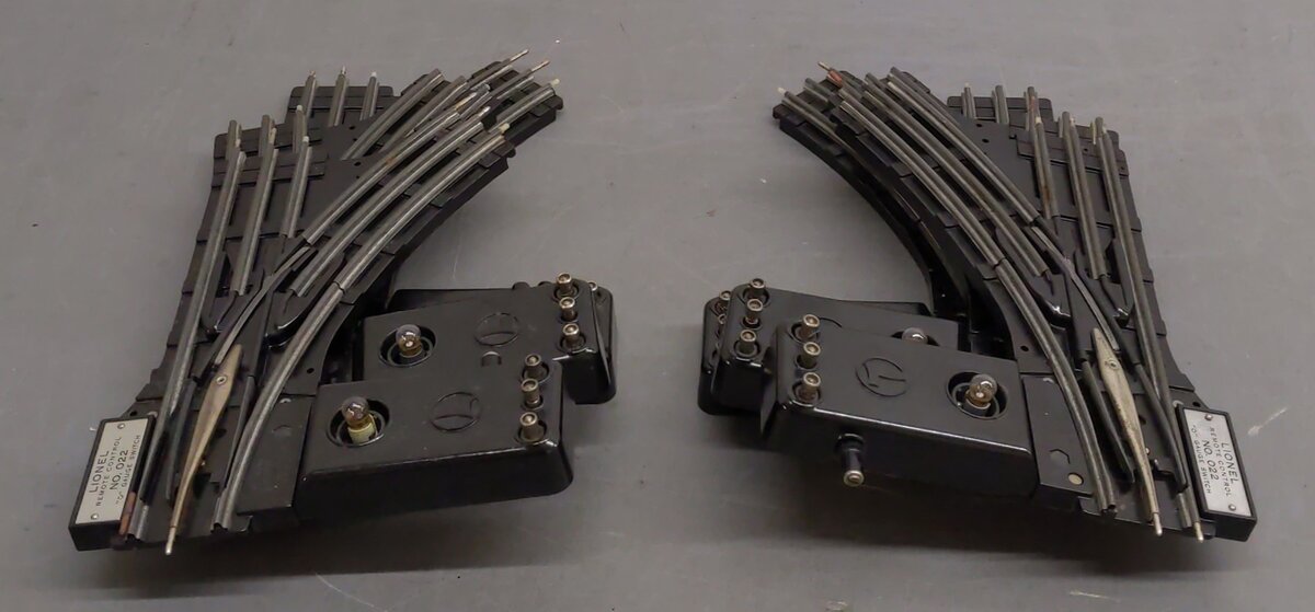 Lionel O22 Left-Hand & Right-Hand Electric Remote Switches (3 Pairs of 2) VG/Box