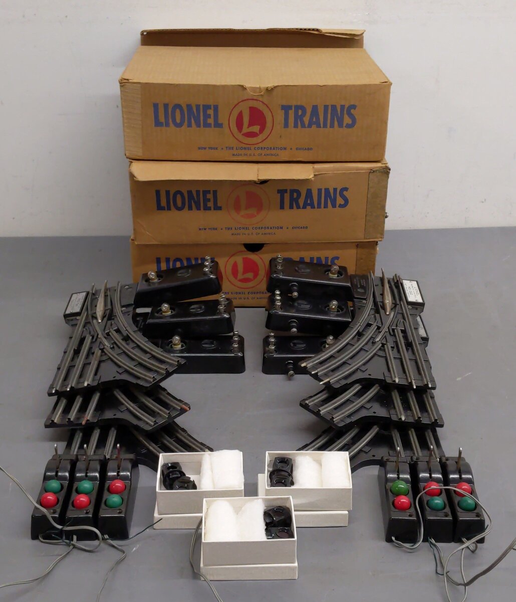 Lionel O22 Left-Hand & Right-Hand Electric Remote Switches (3 Pairs of 2) VG/Box