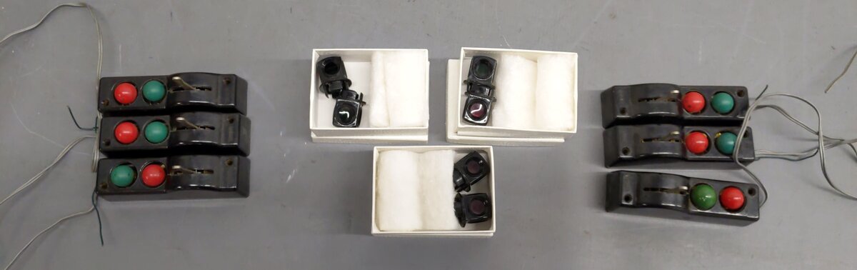 Lionel O22 Left-Hand & Right-Hand Electric Remote Switches (3 Pairs of 2) VG/Box