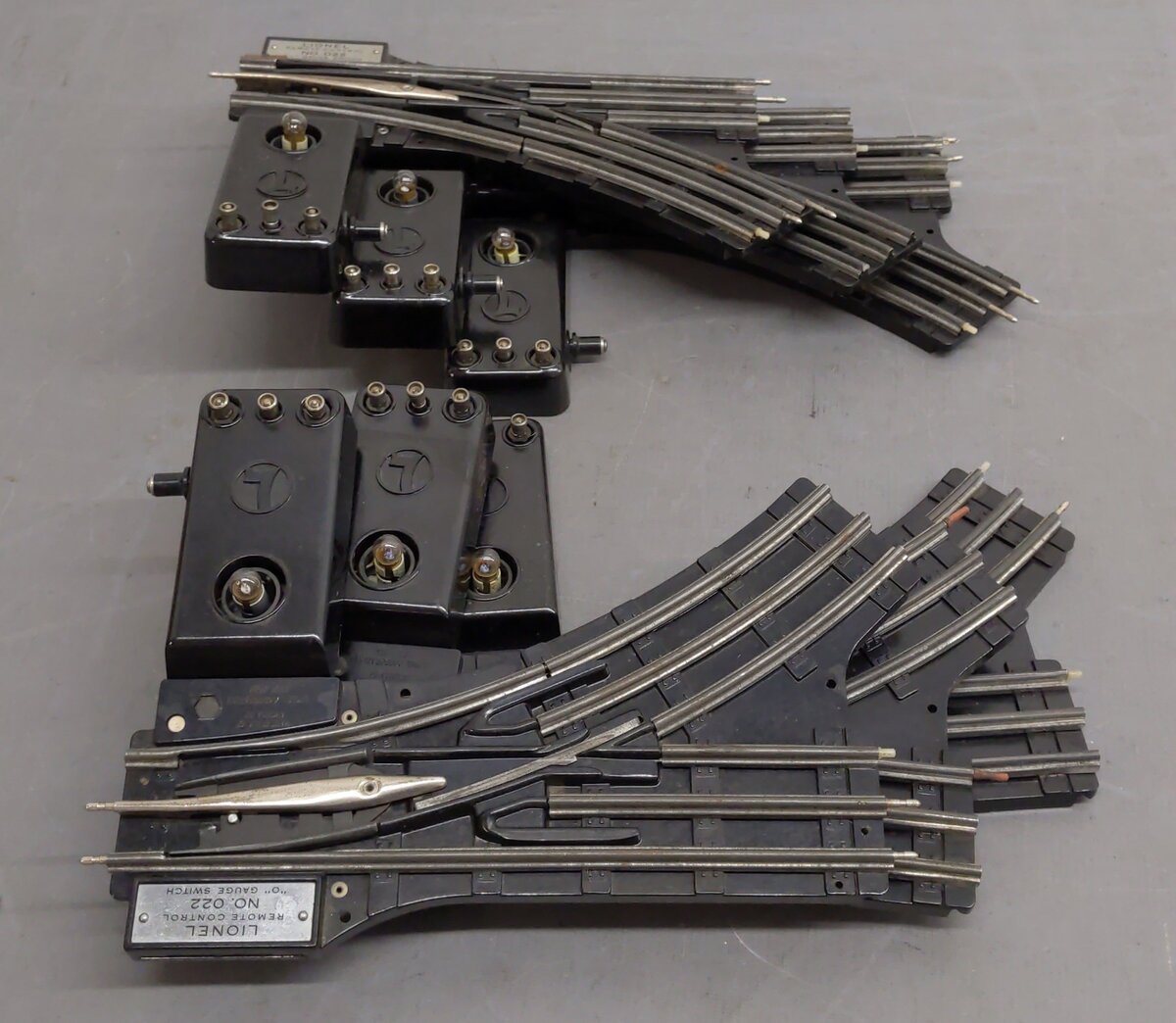 Lionel O22 Left-Hand & Right-Hand Electric Remote Switches (3 Pairs of 2) VG/Box