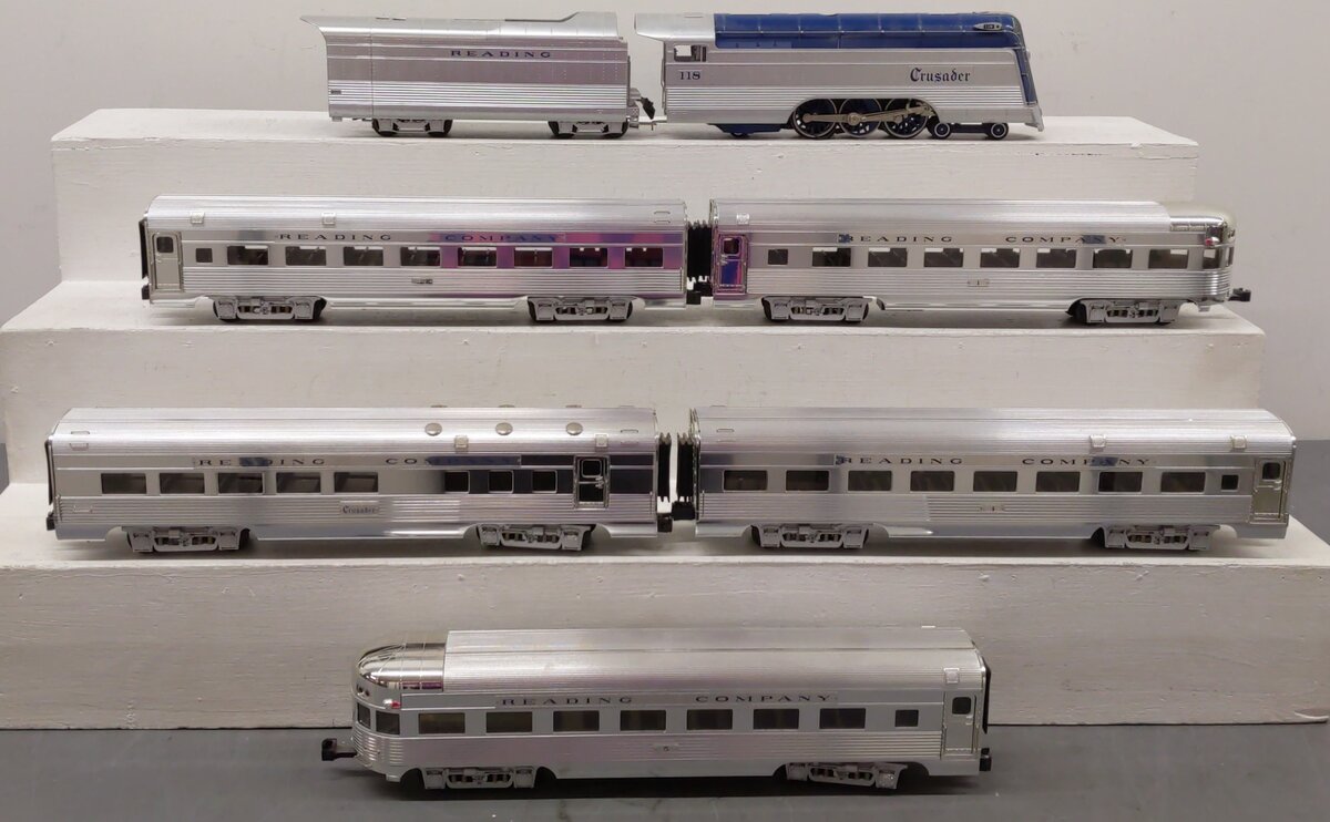 K-Line K-1925 O Gauge Reading Bascov's Crusader Steam Train Set EX/Box