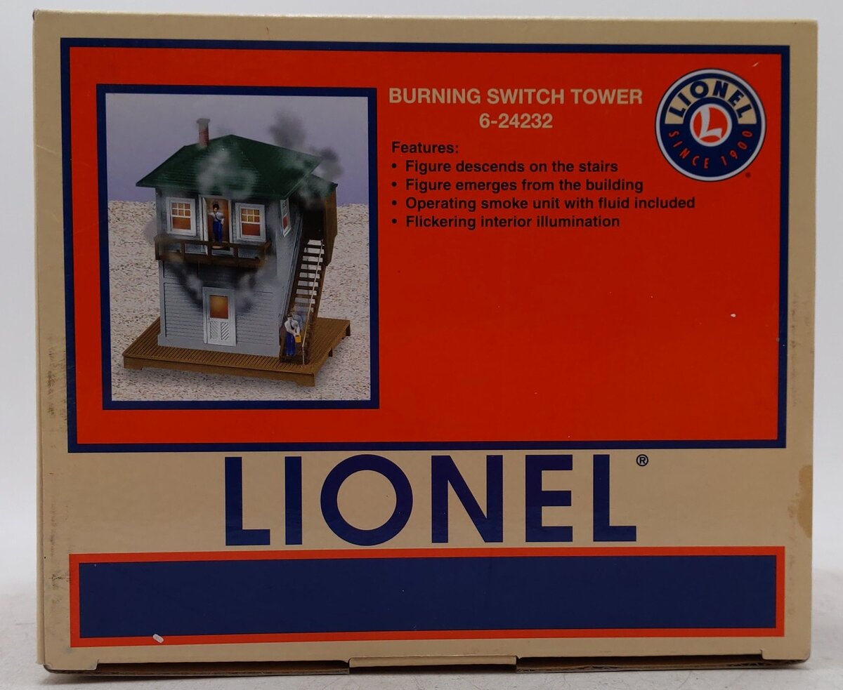 Lionel 6-24232 Burning Switch Tower EX/Box