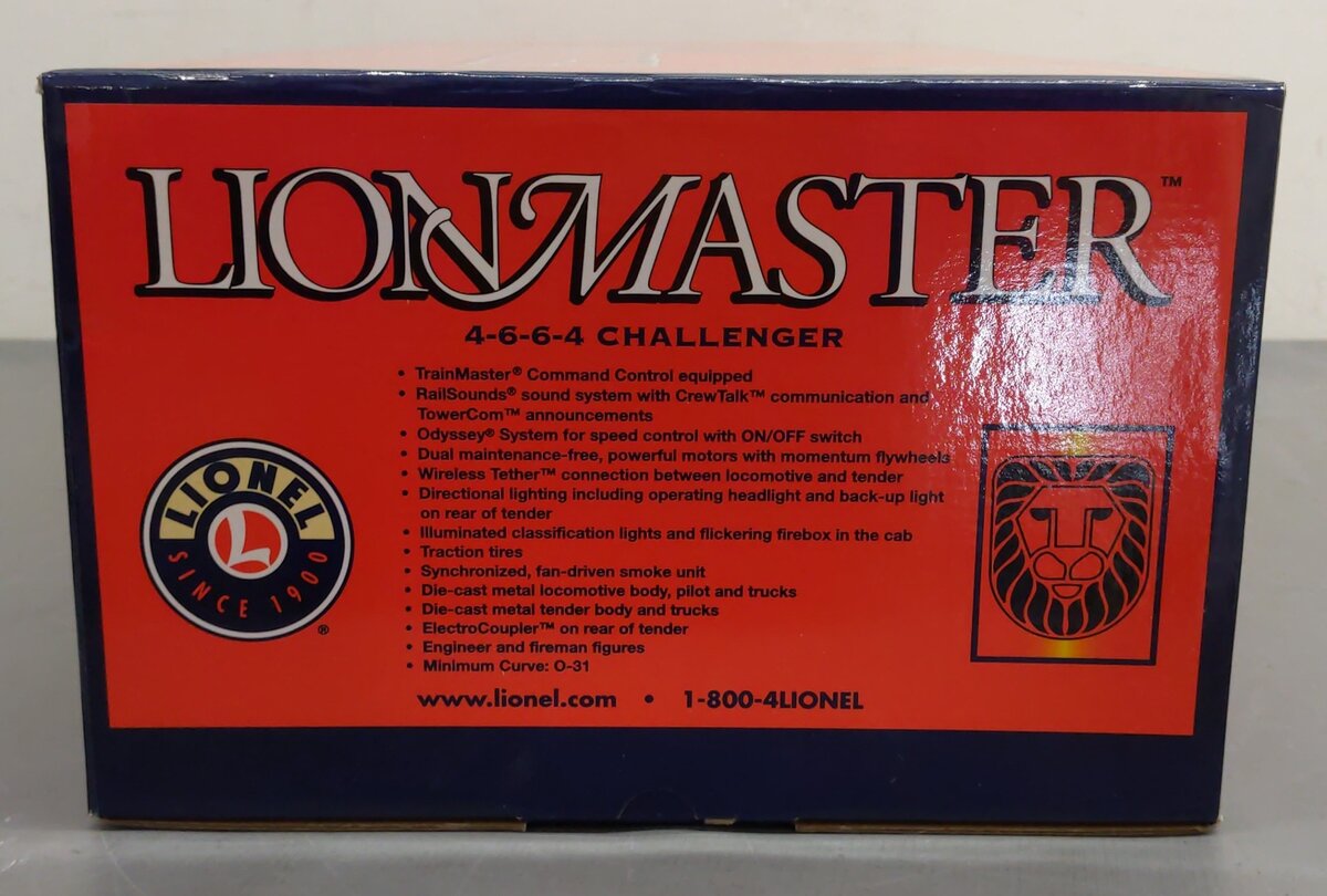 Lionel 6-38093 Lionmaster UP 4-6-6-4 Challenger Steam Locomotive & Tender #3980 EX/Box