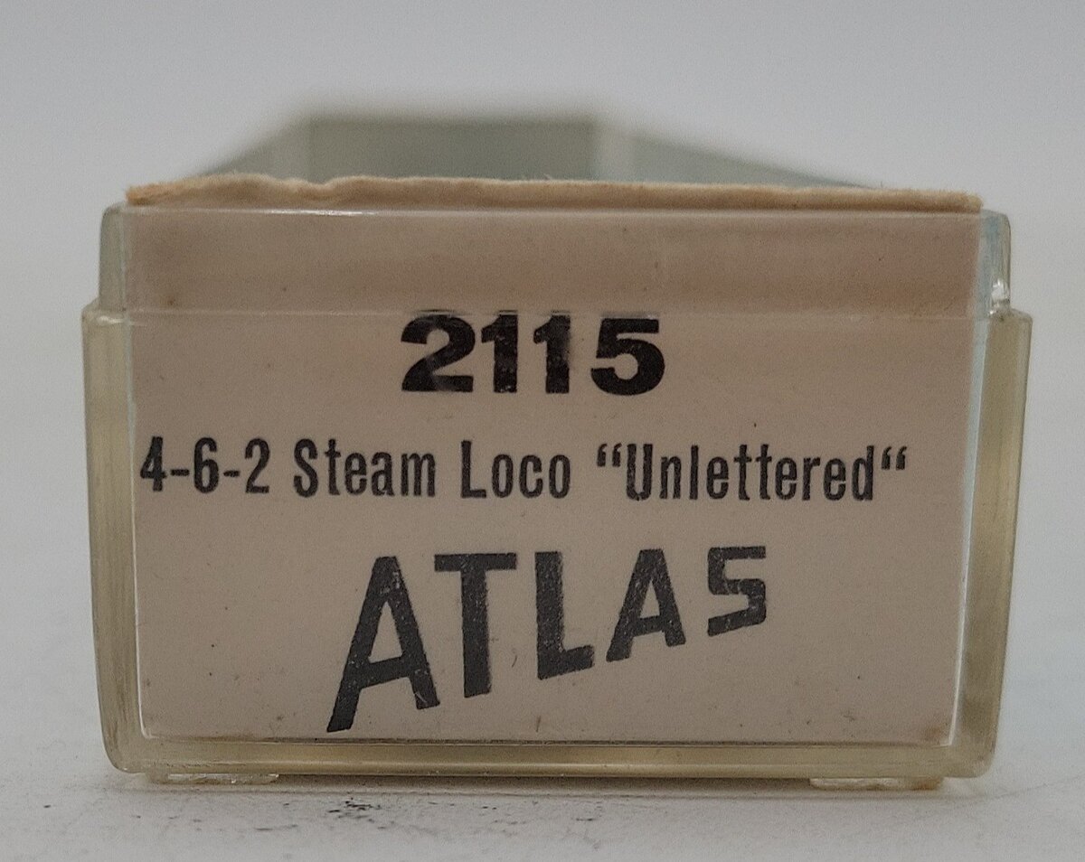 Atlas 2115 N Scale Undecorated 4-6-2 Steam Locomotive/Box