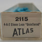 Atlas 2115 N Scale Undecorated 4-6-2 Steam Locomotive/Box
