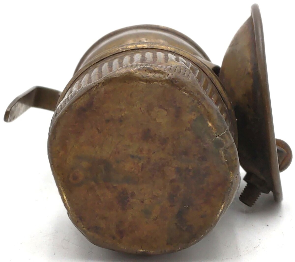Vintage Auto-Lite Brass Carbide Miner’s Cap Lamp w/ Reflector VG