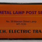 MTH 10-1030 O Gauge Die-Cast Street Lamp Set of 2 EX/Box