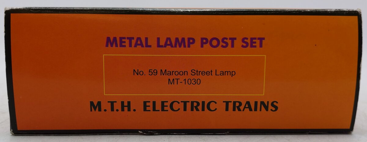 MTH 10-1030 O Gauge Die-Cast Street Lamp Set of 2 EX/Box