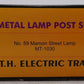 MTH 10-1030 O Gauge Die-Cast Street Lamp Set of 2 EX/Box