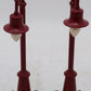 MTH 10-1030 O Gauge Die-Cast Street Lamp Set of 2 EX/Box