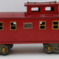American Flyer 4021 Vintage Wide Standard Gauge Red Tinplate Caboose EX