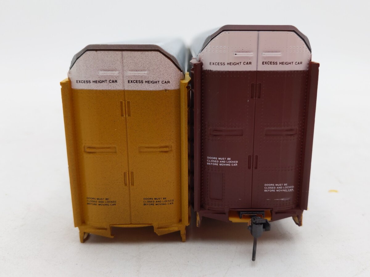 Walthers Assorted HO Scale 89' Enclosed Auto Carriers [2] VG/Box